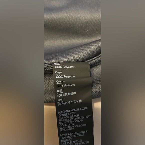 Haimont Men’s Long Sleeve Polo, Moisture Wicking, Grey. Size Large - Picture 4 of 4